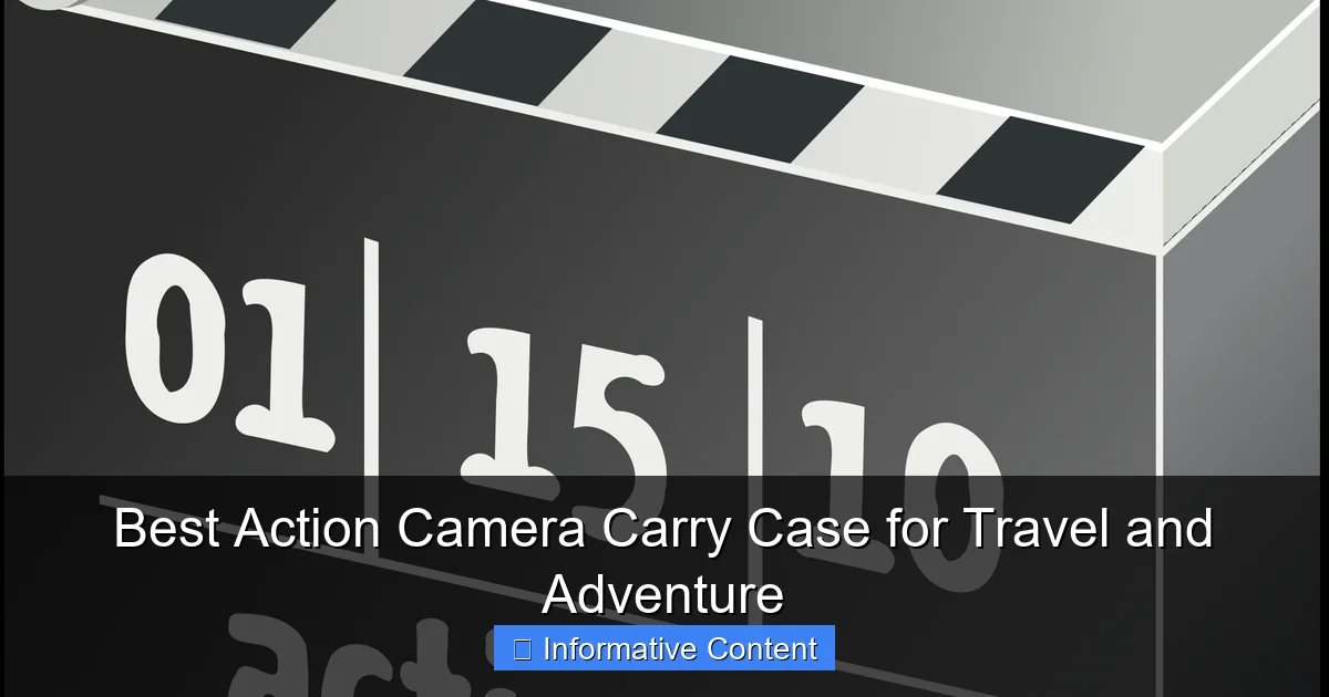 Best Action Camera Carry Case for Travel and Adventure