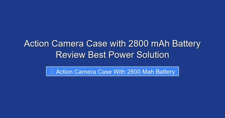 Action Camera Case with 2800 mAh Battery Review Best Power Solution