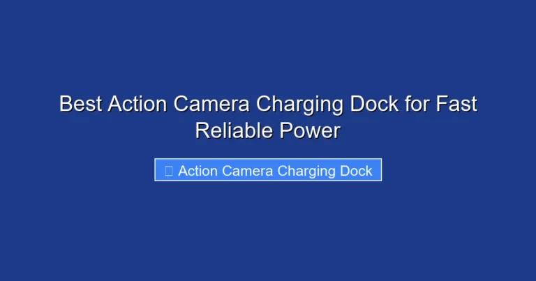 Best Action Camera Charging Dock for Fast Reliable Power