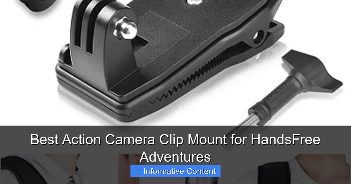 Best Action Camera Clip Mount for HandsFree Adventures