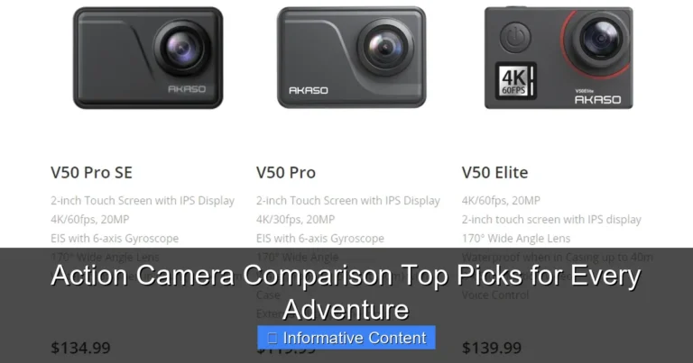 Action Camera Comparison Top Picks for Every Adventure