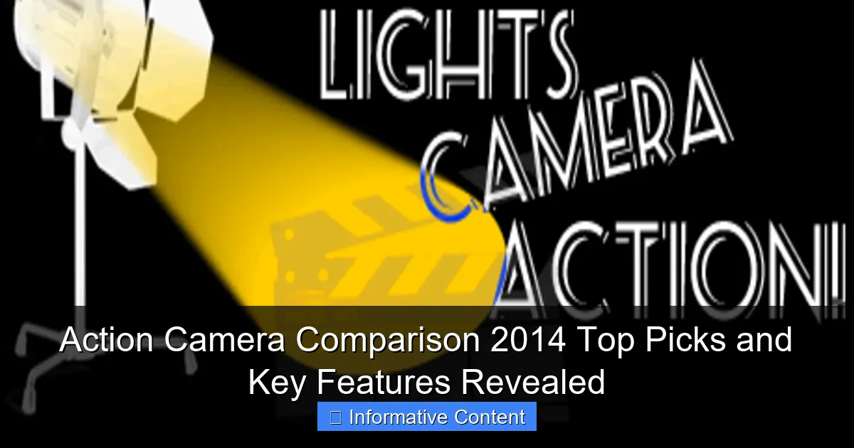 Action Camera Comparison 2014 Top Picks and Key Features Revealed