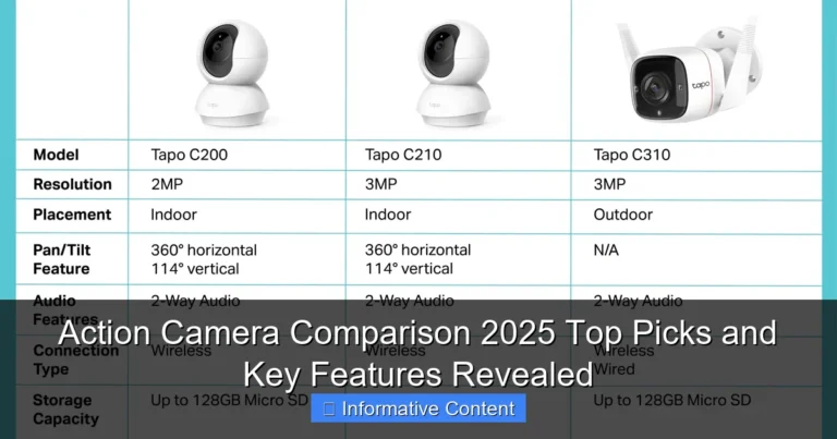 Action Camera Comparison 2025 Top Picks and Key Features Revealed