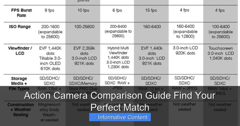 Action Camera Comparison Guide Find Your Perfect Match