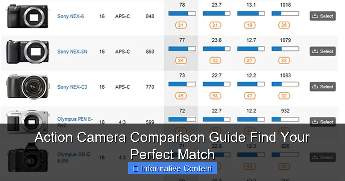 Action Camera Comparison Guide Find Your Perfect Match