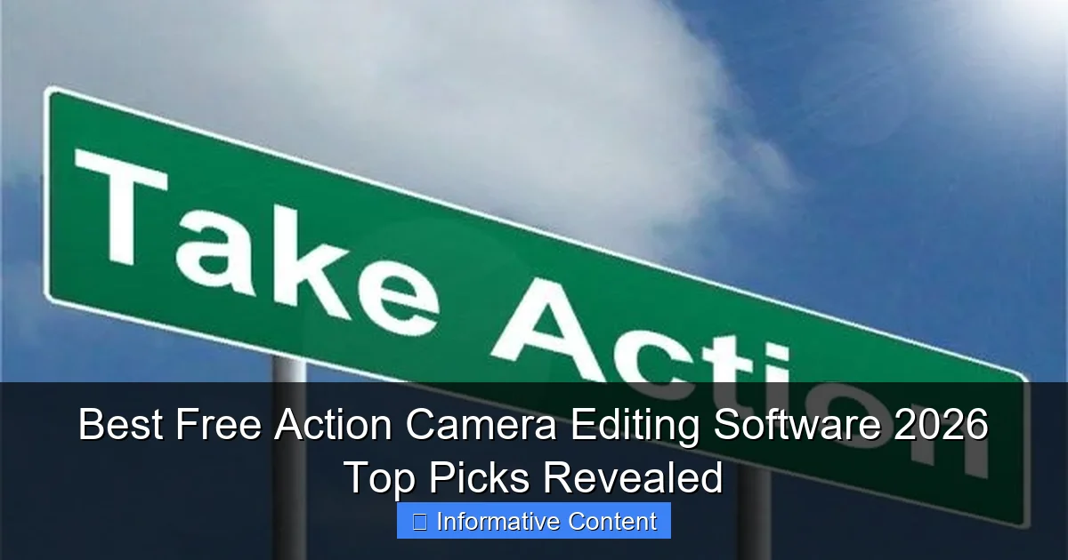 Best Free Action Camera Editing Software 2026 Top Picks Revealed