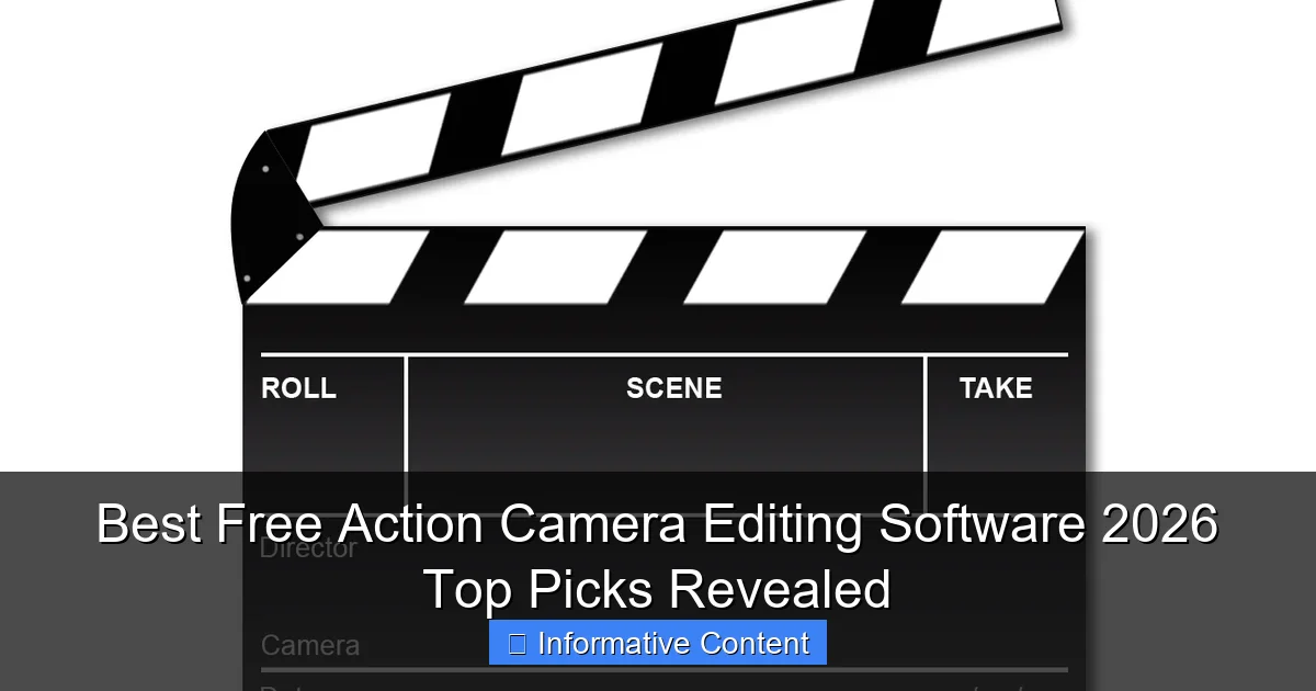 Best Free Action Camera Editing Software 2026 Top Picks Revealed