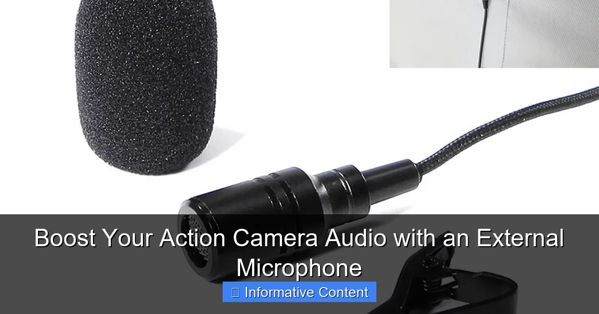 Boost Your Action Camera Audio with an External Microphone