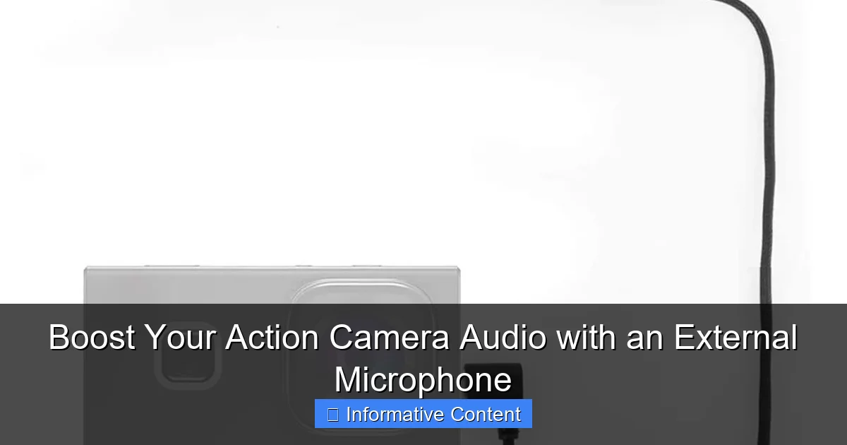 Boost Your Action Camera Audio with an External Microphone