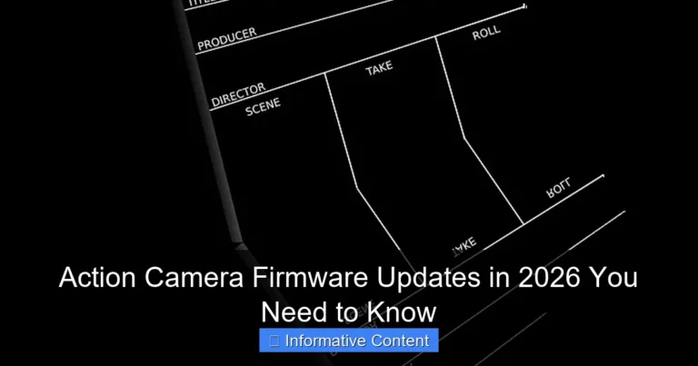 Action Camera Firmware Updates in 2026 You Need to Know