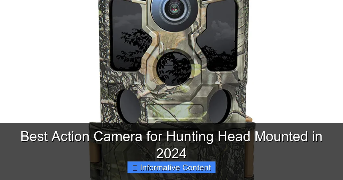 Best Action Camera for Hunting Head Mounted in 2024