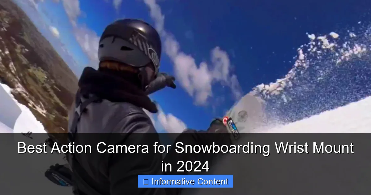 Best Action Camera for Snowboarding Wrist Mount in 2024