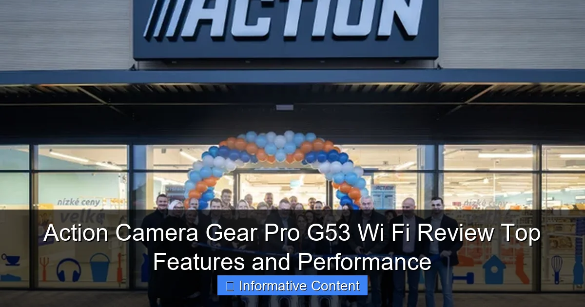 Action Camera Gear Pro G53 Wi Fi Review Top Features and Performance