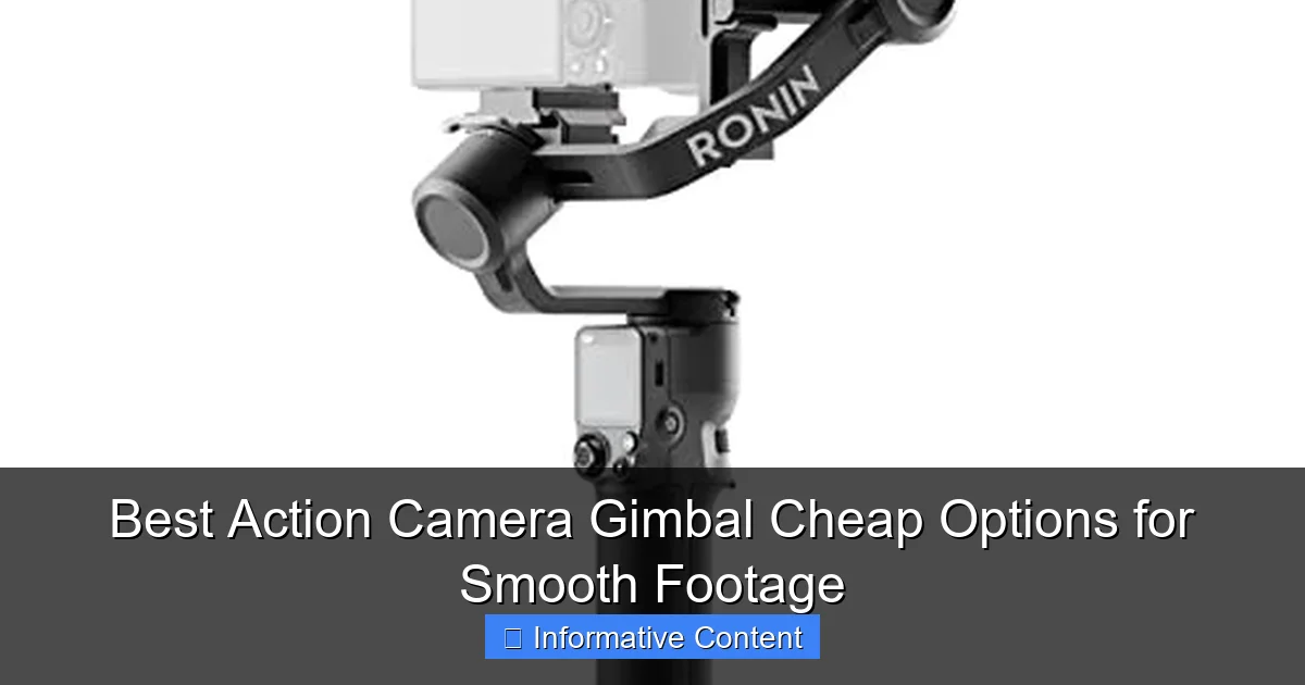 Best Action Camera Gimbal Cheap Options for Smooth Footage