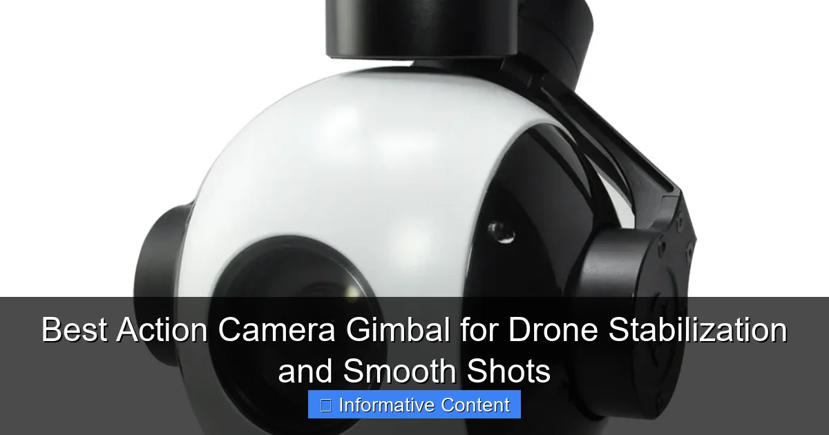 Best Action Camera Gimbal for Drone Stabilization and Smooth Shots