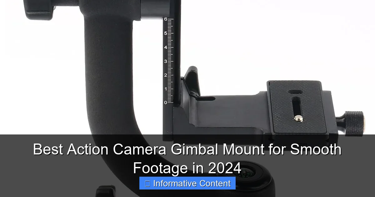 Best Action Camera Gimbal Mount for Smooth Footage in 2024