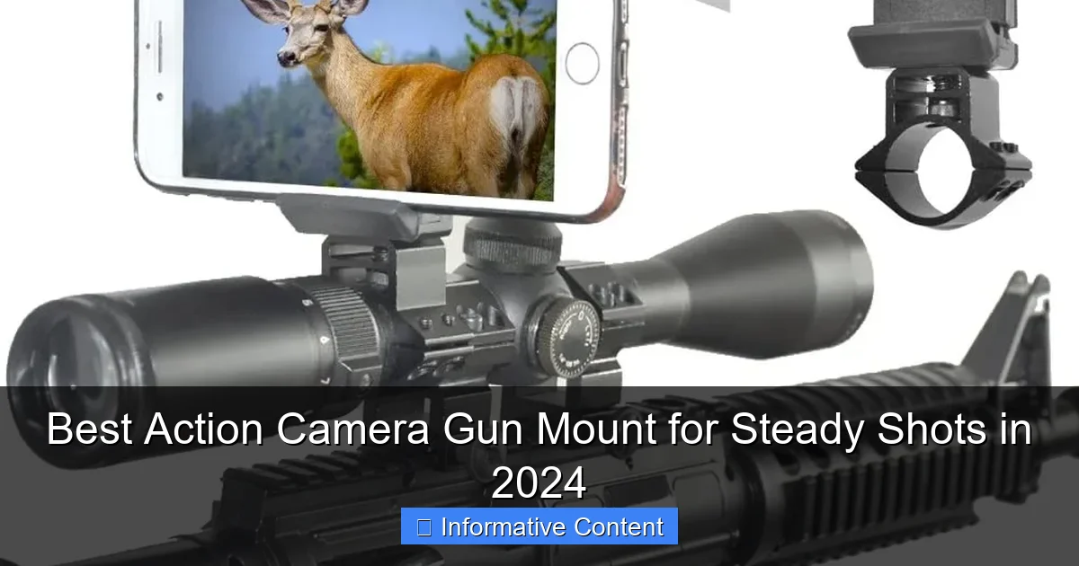 Best Action Camera Gun Mount for Steady Shots in 2024