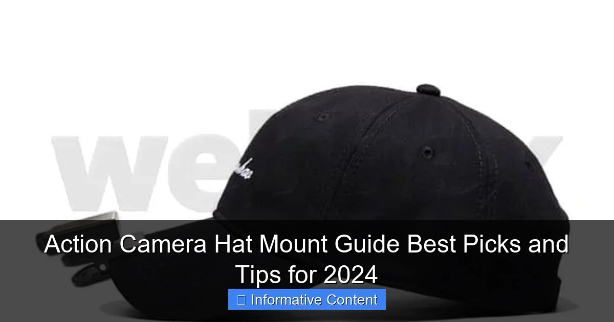 Action Camera Hat Mount Guide Best Picks and Tips for 2024