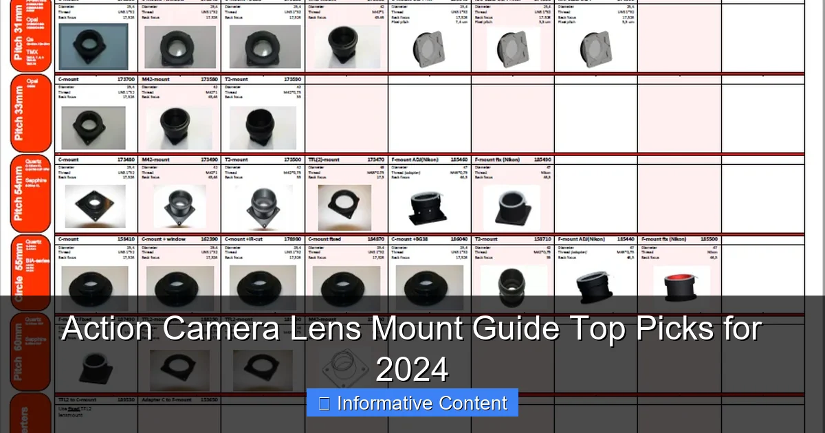 Action Camera Lens Mount Guide Top Picks for 2024