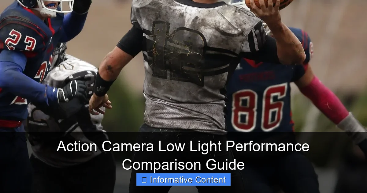 Action Camera Low Light Performance Comparison Guide