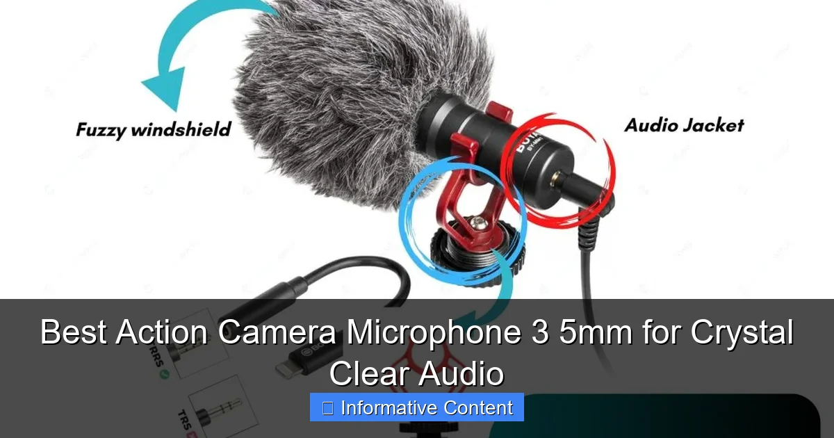 Best Action Camera Microphone 3 5mm for Crystal Clear Audio