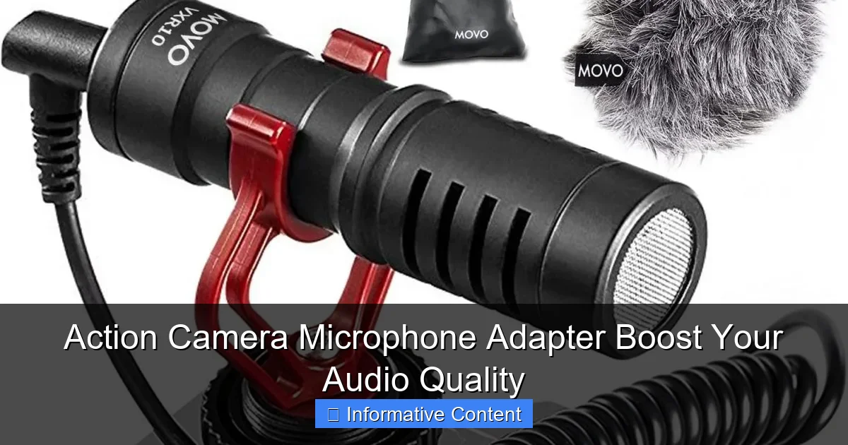 Action Camera Microphone Adapter Boost Your Audio Quality