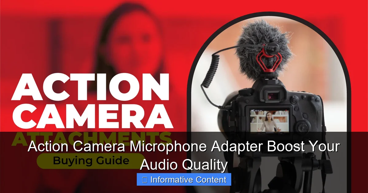 Action Camera Microphone Adapter Boost Your Audio Quality