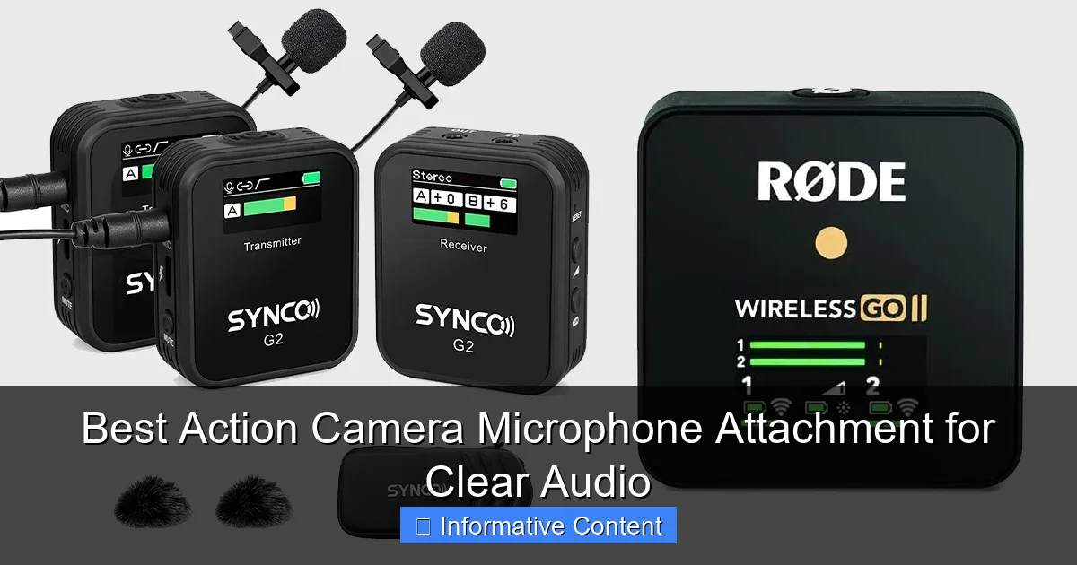 Best Action Camera Microphone Attachment for Clear Audio