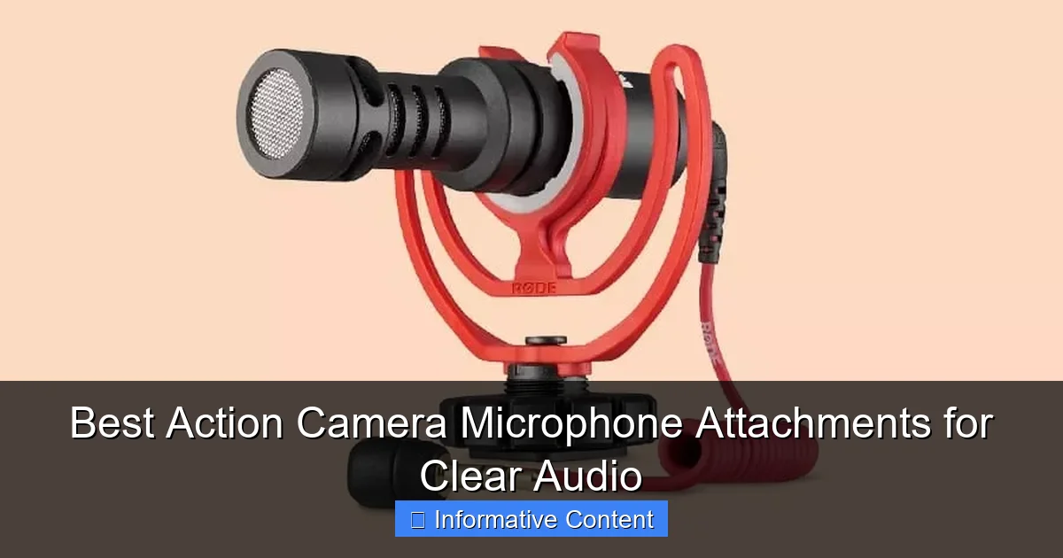 Best Action Camera Microphone Attachments for Clear Audio