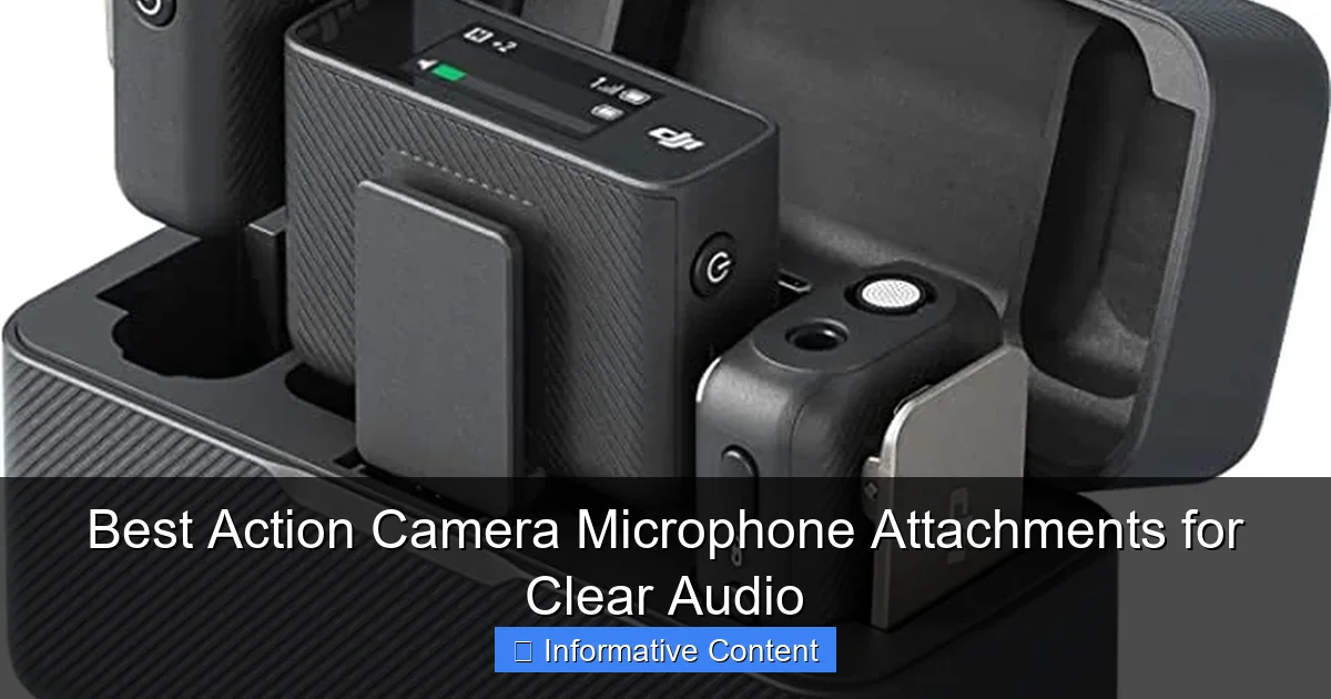Best Action Camera Microphone Attachments for Clear Audio