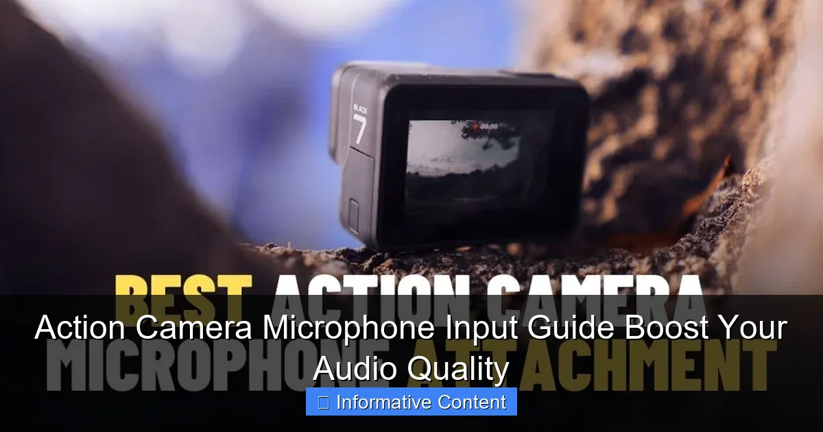 Action Camera Microphone Input Guide Boost Your Audio Quality