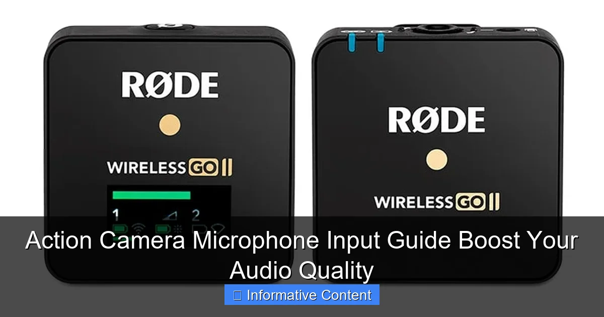 Action Camera Microphone Input Guide Boost Your Audio Quality