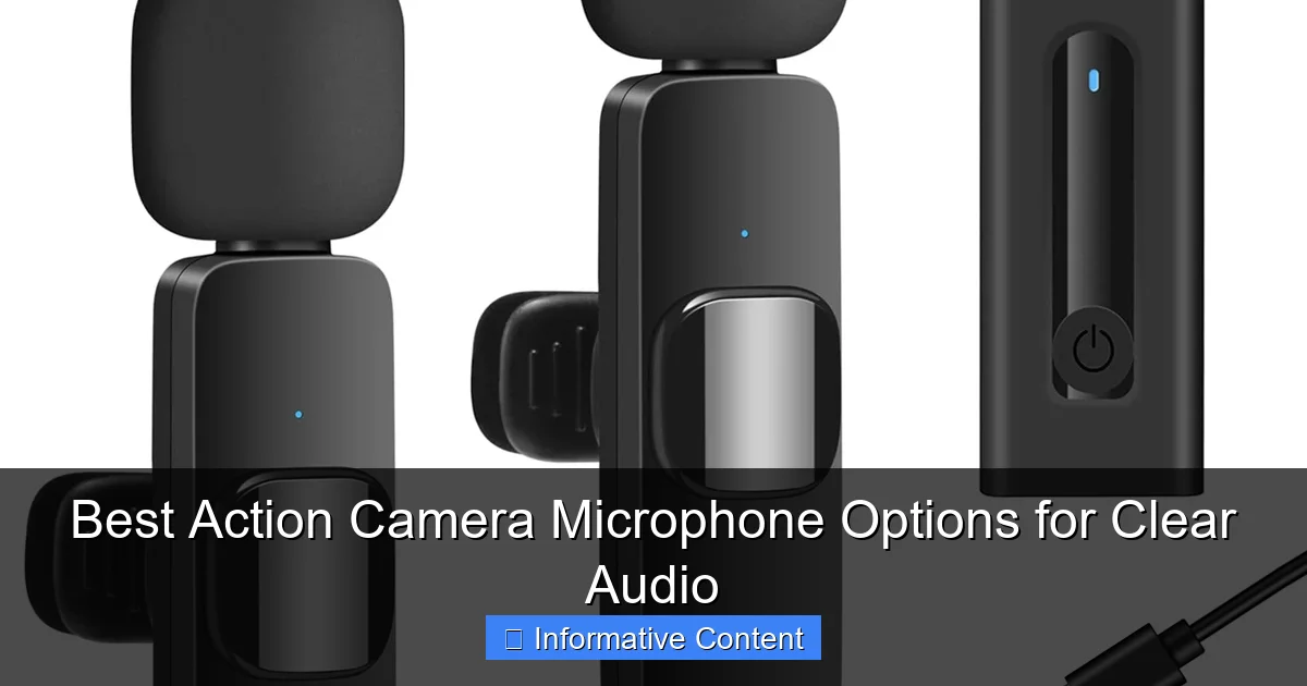 Best Action Camera Microphone Options for Clear Audio