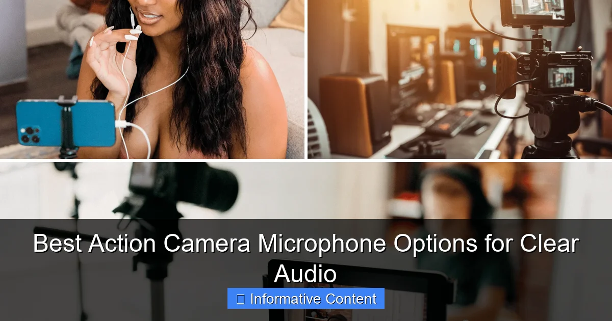 Best Action Camera Microphone Options for Clear Audio