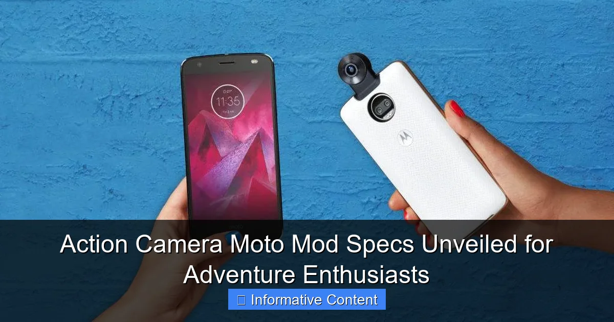 Action Camera Moto Mod Specs Unveiled for Adventure Enthusiasts