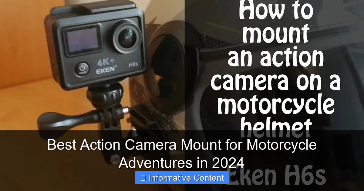 Best Action Camera Mount for Motorcycle Adventures in 2024