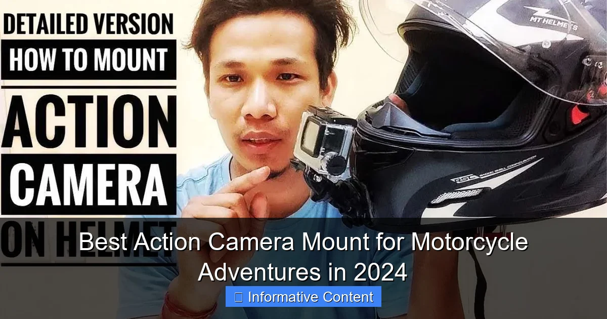 Best Action Camera Mount for Motorcycle Adventures in 2024
