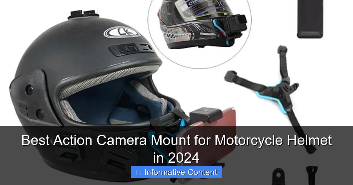 Best Action Camera Mount for Motorcycle Helmet in 2024