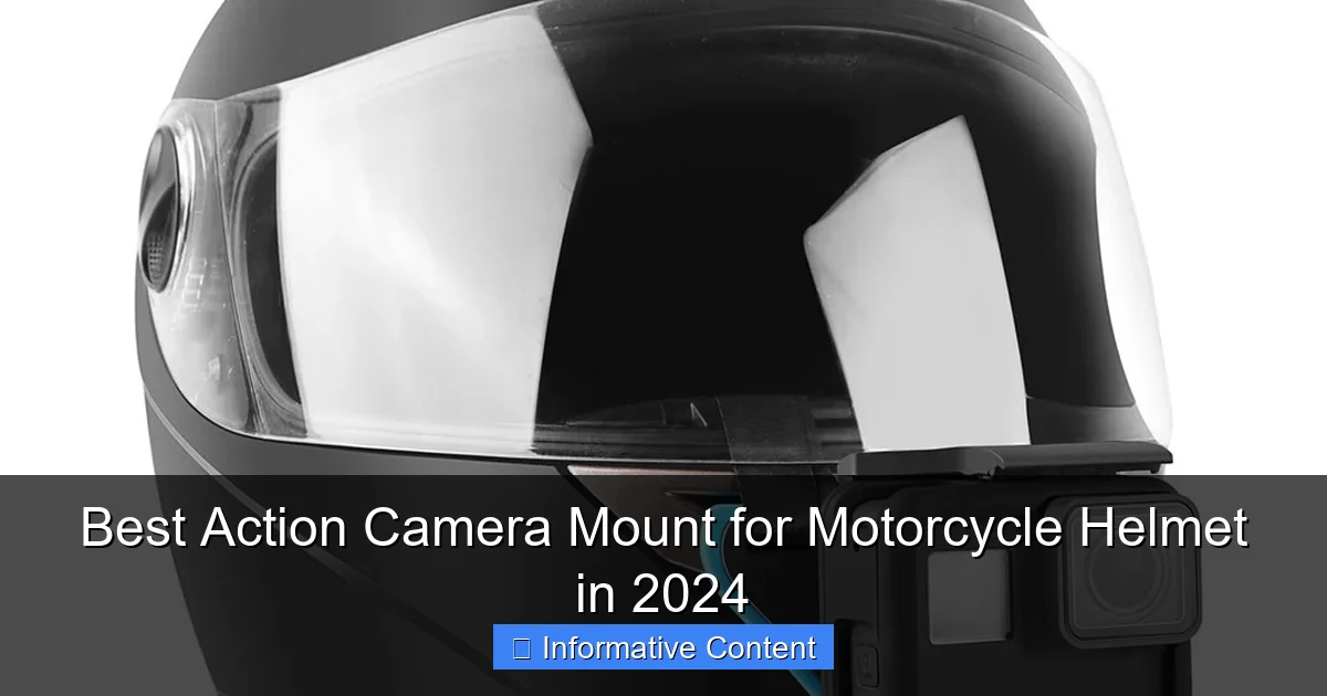 Best Action Camera Mount for Motorcycle Helmet in 2024