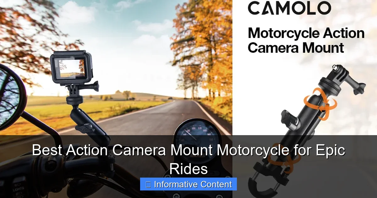 Best Action Camera Mount Motorcycle for Epic Rides
