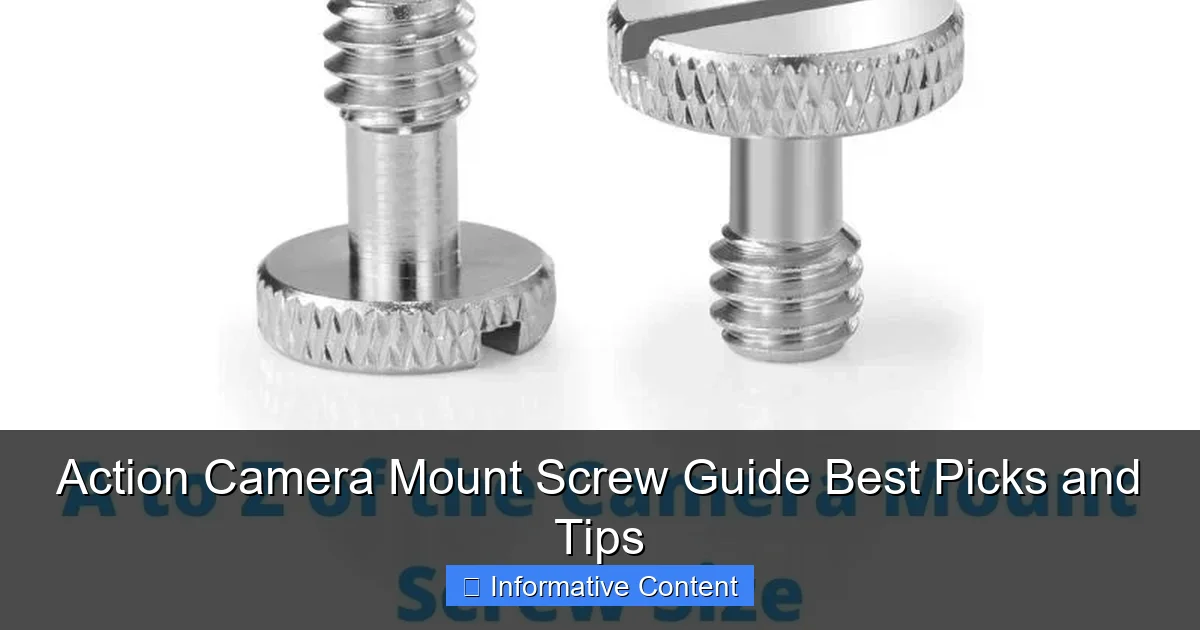 Action Camera Mount Screw Guide Best Picks and Tips