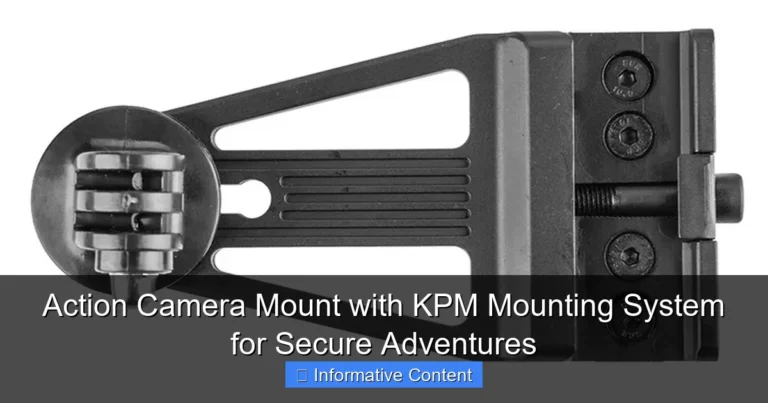 Action Camera Mount with KPM Mounting System for Secure Adventures