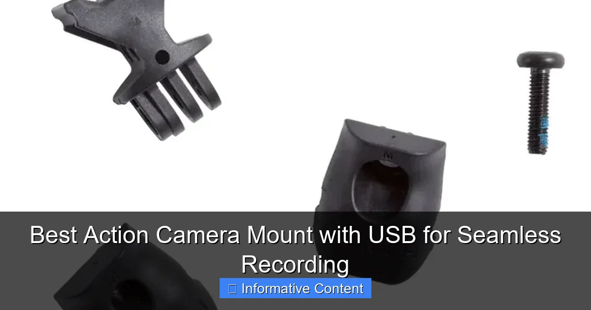 Best Action Camera Mount with USB for Seamless Recording