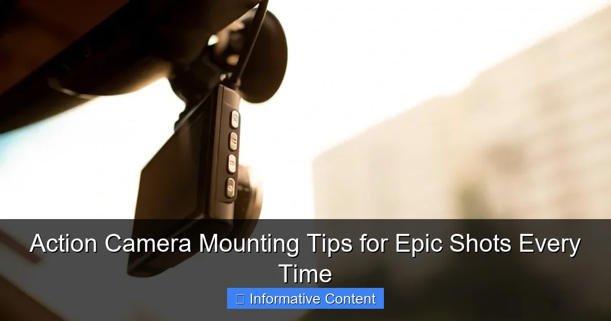 Action Camera Mounting Tips for Epic Shots Every Time