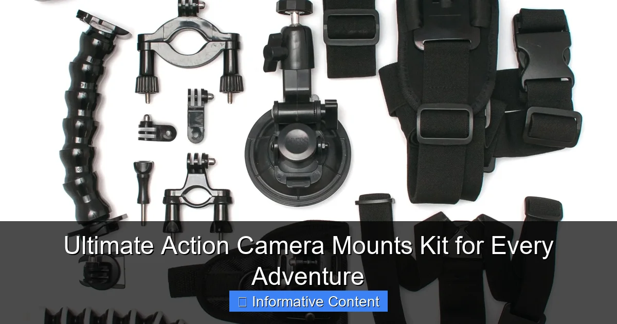 Ultimate Action Camera Mounts Kit for Every Adventure