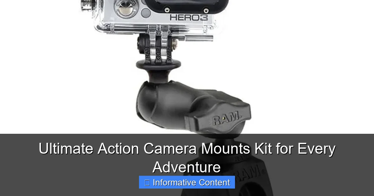 Ultimate Action Camera Mounts Kit for Every Adventure