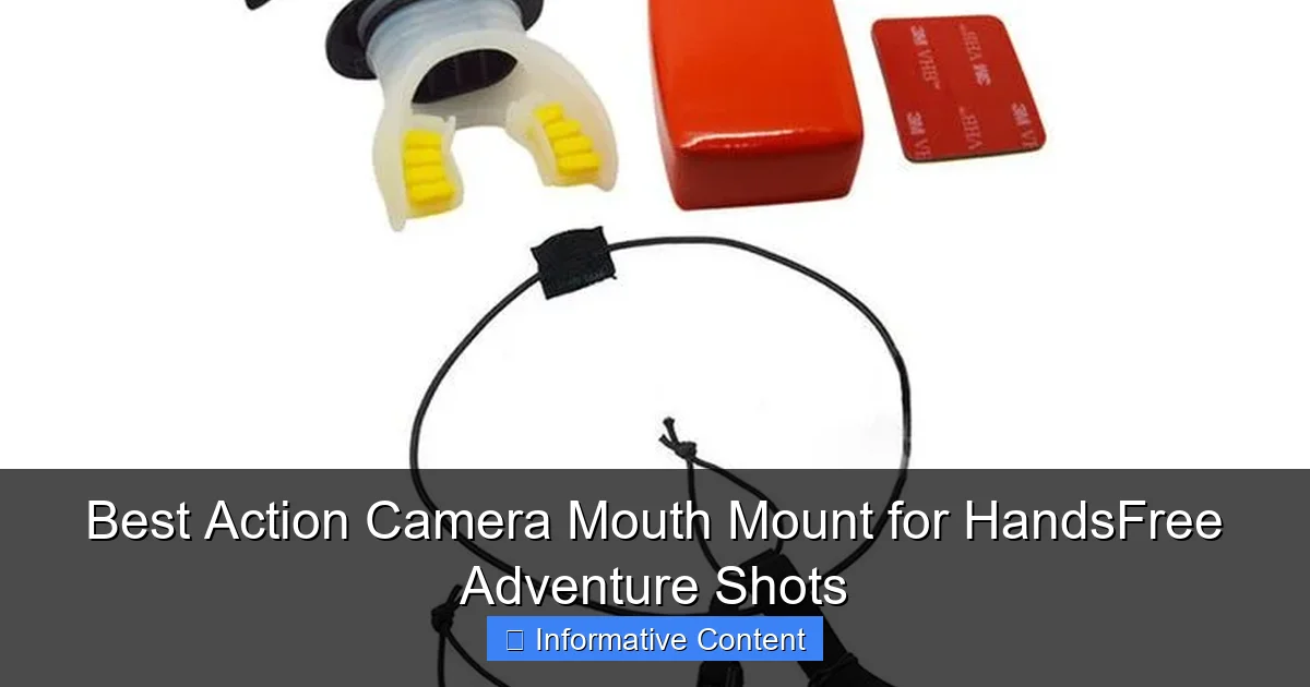 Best Action Camera Mouth Mount for HandsFree Adventure Shots