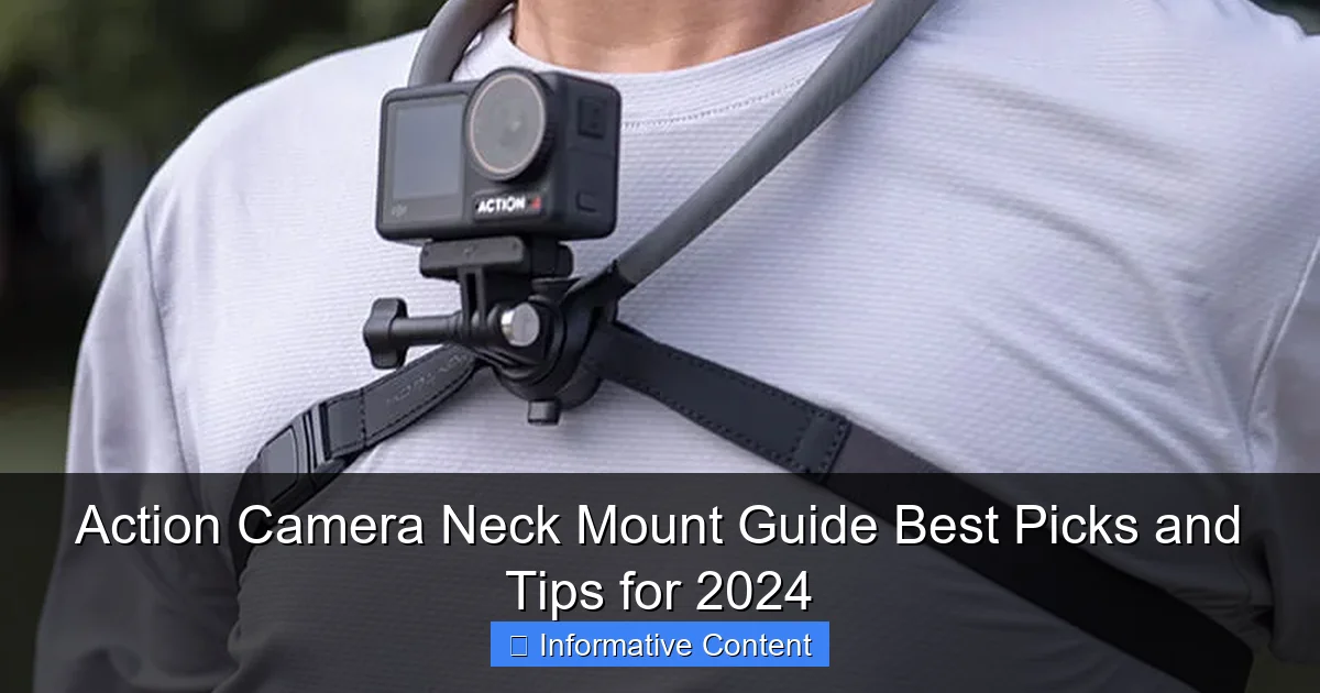 Action Camera Neck Mount Guide Best Picks and Tips for 2024