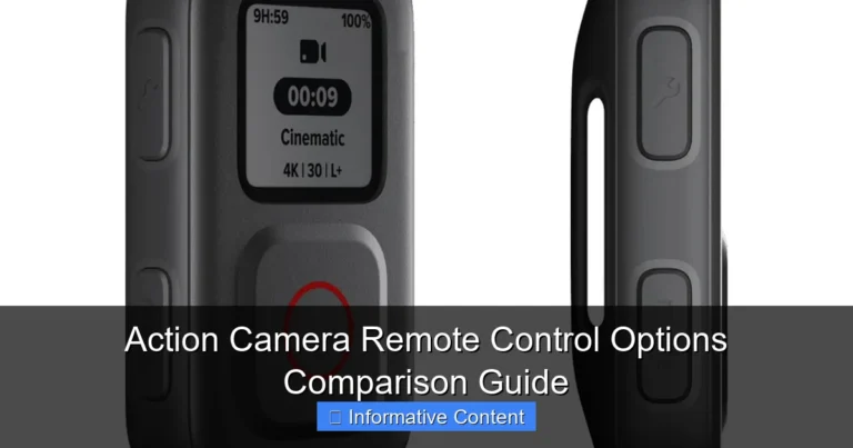 Action Camera Remote Control Options Comparison Guide