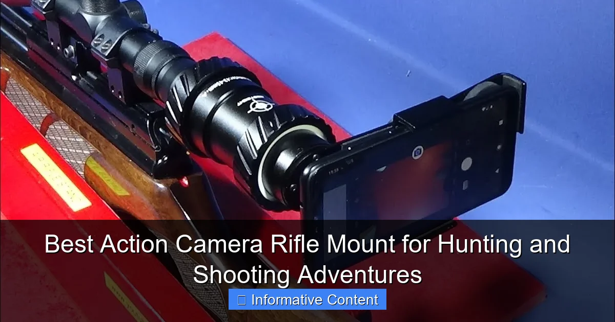 Best Action Camera Rifle Mount for Hunting and Shooting Adventures